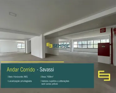 Sala Comercial para alugar, 768m² no Savassi, Belo Horizonte