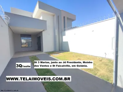Casa com 3 Quartos à venda, 160m² no Setor Três Marias, Goiânia