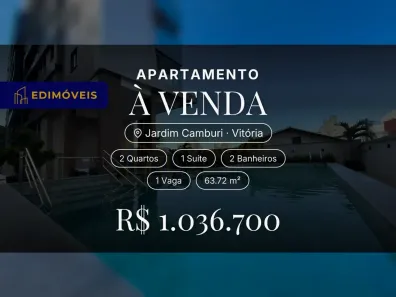 Apartamento com 2 Quartos à venda, 63m² no Jardim Camburi, Vitória