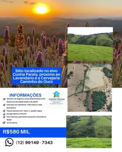 Fazenda/Sítio à venda, 32000m² no , Cunha