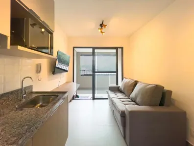 Apartamento com 1 Quarto para alugar, 31m² no Indianópolis, São Paulo