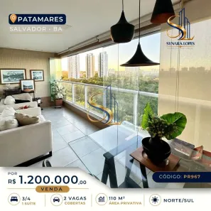 Apartamento com 3 Quartos à venda, 110m² no Patamares, Salvador