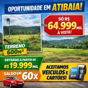 Lote/Terreno à venda, 600m² no Portão, Atibaia