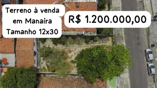 Lote/Terreno à venda, 360m² no Manaíra, João Pessoa