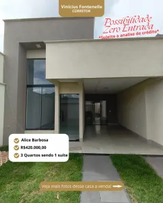 Casa com 3 Quartos à venda, 105m² no Residencial Alice Barbosa, Goiânia