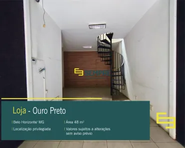 Ponto Comercial à venda, 48m² no Ouro Preto, Belo Horizonte