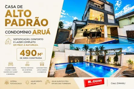Casa de Condomínio com 4 Quartos à venda, 490m² no Cidade Parquelandia, Mogi das Cruzes