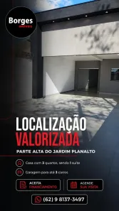 Casa com 3 Quartos à venda, 128m² no Jardim Planalto, Goiânia