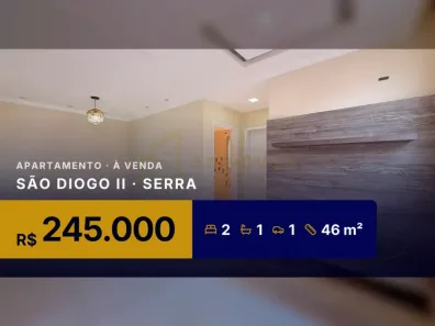 Apartamento com 2 Quartos à venda, 46m² no São Diogo II, Serra