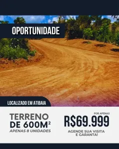 Lote/Terreno à venda, 600m² no Atibaia Jardim, Atibaia