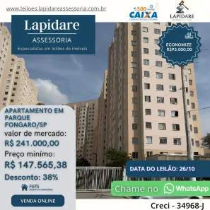 Apartamento com 2 Quartos à venda, 32m² no Parque Fongaro, São Paulo