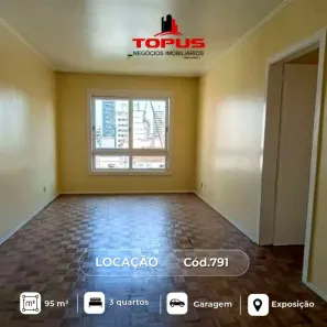 Apartamento com 3 Quartos para alugar, 95m² no Exposição, Caxias do Sul