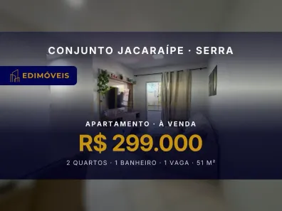 Apartamento com 2 Quartos à venda, 51m² no Conjunto Jacaraípe, Serra