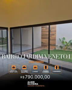 Casa com 3 Quartos à venda, 190m² no Jardim Veneto II, Sertãozinho