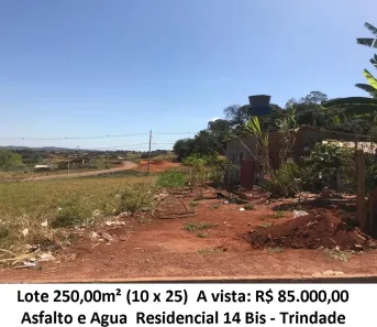 Lote/Terreno à venda, 250m² no Residencial 14 Bis, Trindade