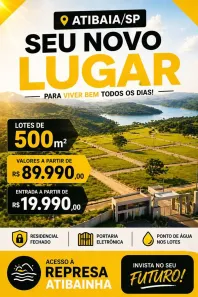 Lote/Terreno à venda, 500m² no Usina, Atibaia