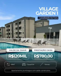 Apartamento com 2 Quartos à venda, 49m² no Miritíua, São José de Ribamar