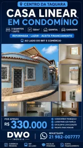 Casa com 2 Quartos à venda, 120m² no Taquara, Rio de Janeiro