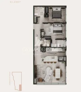 Apartamento com 2 Quartos à venda, 94m² no Centro, Gramado