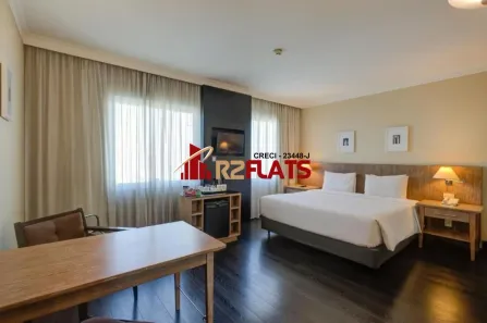 Flat com 1 Quarto à venda, 28m² no Cidade Monções, São Paulo