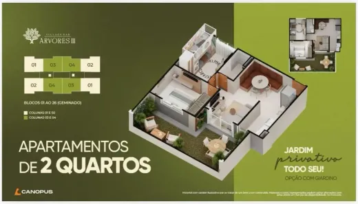 Apartamento com 2 Quartos à venda, 44m² no Miritíua, São José de Ribamar