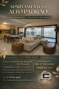 Apartamento com 3 Quartos à venda, 141m² no Nova Redentora, São José do Rio Preto