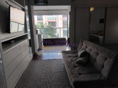Apartamento com 1 Quarto para venda ou aluguel, 45m² no Brooklin Paulista, São Paulo