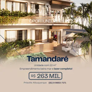 Apartamento com 1 Quarto à venda, 22m² no Tamandaré, Tamandaré