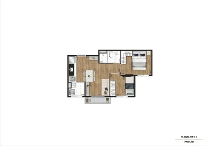 Apartamento com 2 Quartos à venda, 37m² no Jaguaré, São Paulo