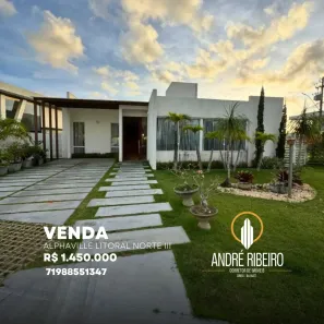 Casa de Condomínio com 4 Quartos à venda, 507m² no Alphaville (Abrantes), Camaçari
