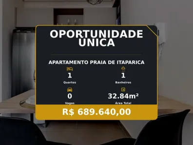 Apartamento com 1 Quarto à venda, 32m² no Praia de Itaparica, Vila Velha