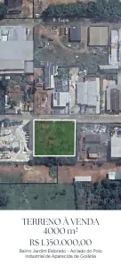 Lote/Terreno à venda, 4000m² no Jardim Eldorado, Aparecida de Goiânia