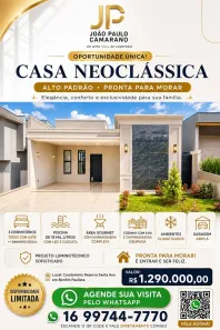 Casa de Condomínio com 3 Quartos à venda, 154m² no Reserva Sant'Anna, Ribeirão Preto