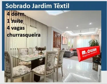 Sobrado com 3 Quartos à venda, 190m² no Jardim Textil, São Paulo