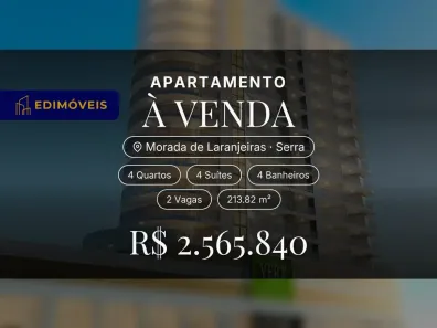 Apartamento com 4 Quartos à venda, 213m² no Morada de Laranjeiras, Serra