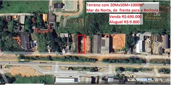 Lote/Terreno à venda, 1000m² no Mar do Norte, Rio das Ostras