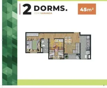 Apartamento com 2 Quartos à venda, 45m² no Caucaia do Alto, Cotia