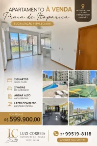 Apartamento com 2 Quartos à venda, 60m² no Praia de Itaparica, Vila Velha