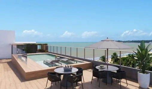 Flat com 1 Quarto à venda, 24m² no Cabo Branco, João Pessoa
