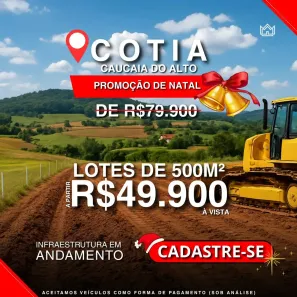 Lote/Terreno à venda, 500m² no Centro (Caucaia do Alto), Cotia
