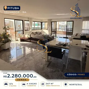 Apartamento com 3 Quartos à venda, 347m² no Pituba, Salvador