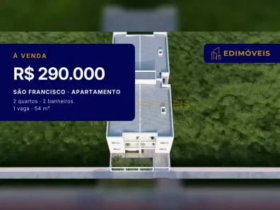 Apartamento com 2 Quartos à venda, 54m² no São Francisco, Serra