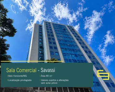 Sala Comercial para alugar, 80m² no Savassi, Belo Horizonte