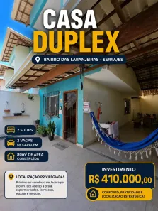 Sobrado com 2 Quartos à venda, 80m² no das Laranjeiras, Serra
