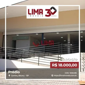 Prédio Comercial para alugar, 720m² no Centro, Bauru