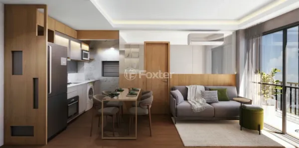 Apartamento com 2 Quartos à venda, 44m² no Cidade Baixa, Porto Alegre