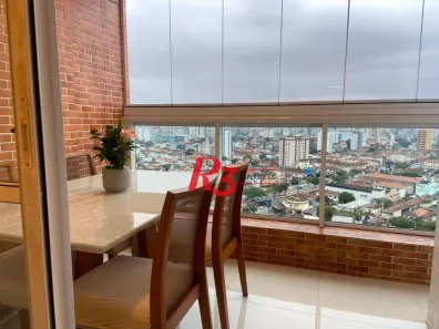 Apartamento com 1 Quarto para alugar, 49m² no Macuco, Santos