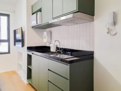 Apartamento com 1 Quarto para alugar, 19m² no Jardim das Acácias, São Paulo