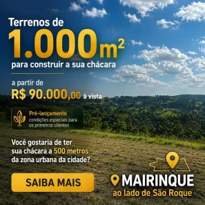 Lote/Terreno à venda, 1000m² no Centro, Mairinque
