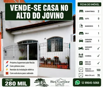 Casa com 2 Quartos à venda, 70m² no , Cunha